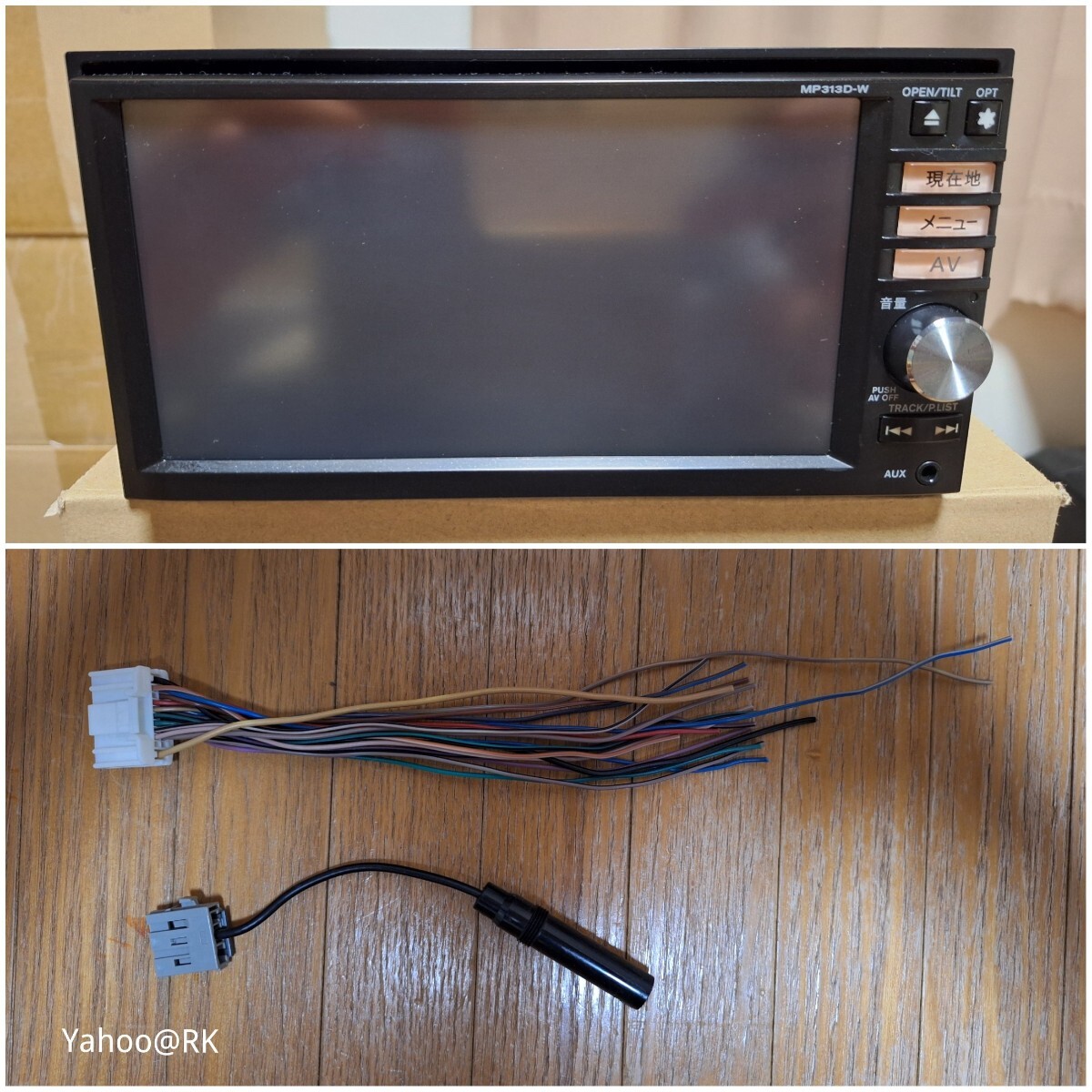 日産 純正ナビ 型式 MP313D-W Pioneer Bluetooth DVD再生 SDカード USB