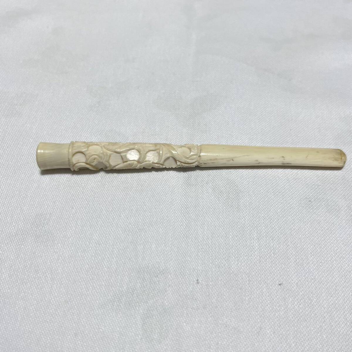 龍 彫刻 象牙風 パイプ 喫煙具 煙管 吸い口喫煙具 パイプ タバコ 煙草