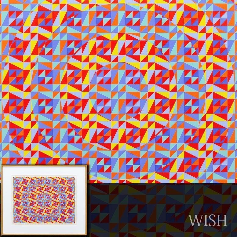 真作】【WISH】オノサト・トシノブ「Silk-55」シルクスクリーン 6号