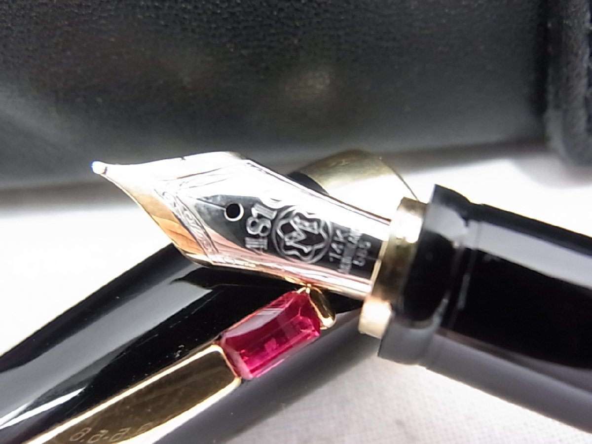 モンブラン ボエム 万年筆 ルージュ Mont Blanc ：純正品インク7本付ケース有り：ペン先4810m 14k585： は御座いませんが 