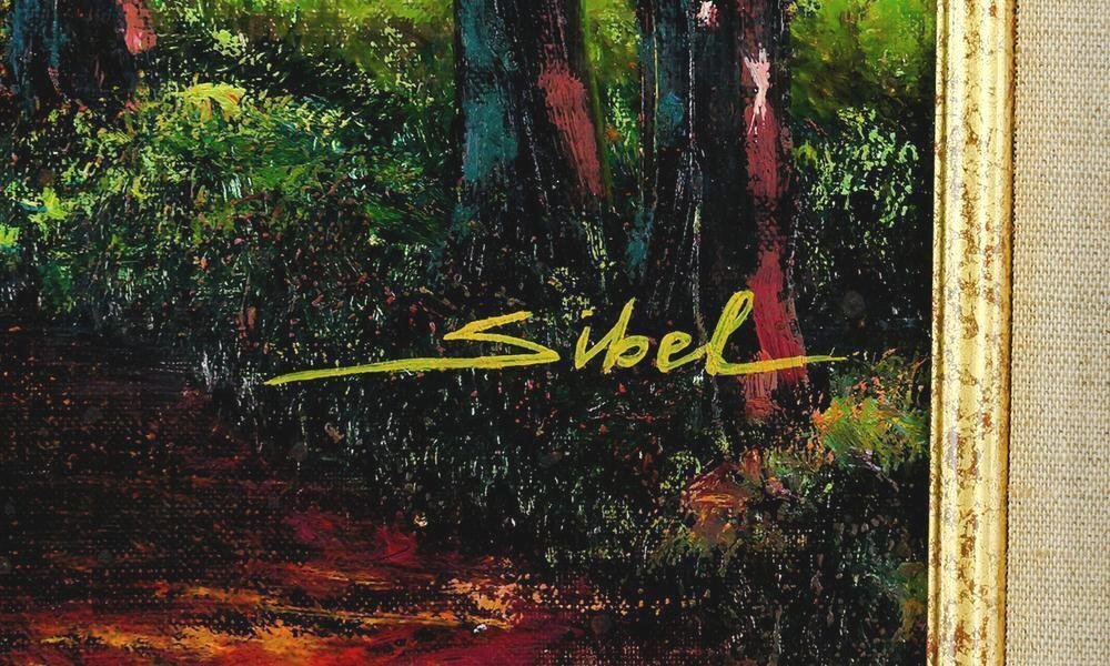 真作】【WISH】スィベル・ギュレー Sibel Guler「季節の悦び」油彩 30