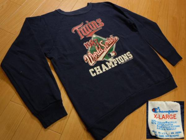 0 Champion チャンピオン ミネソタ・ツインズ USA製 Series World 
