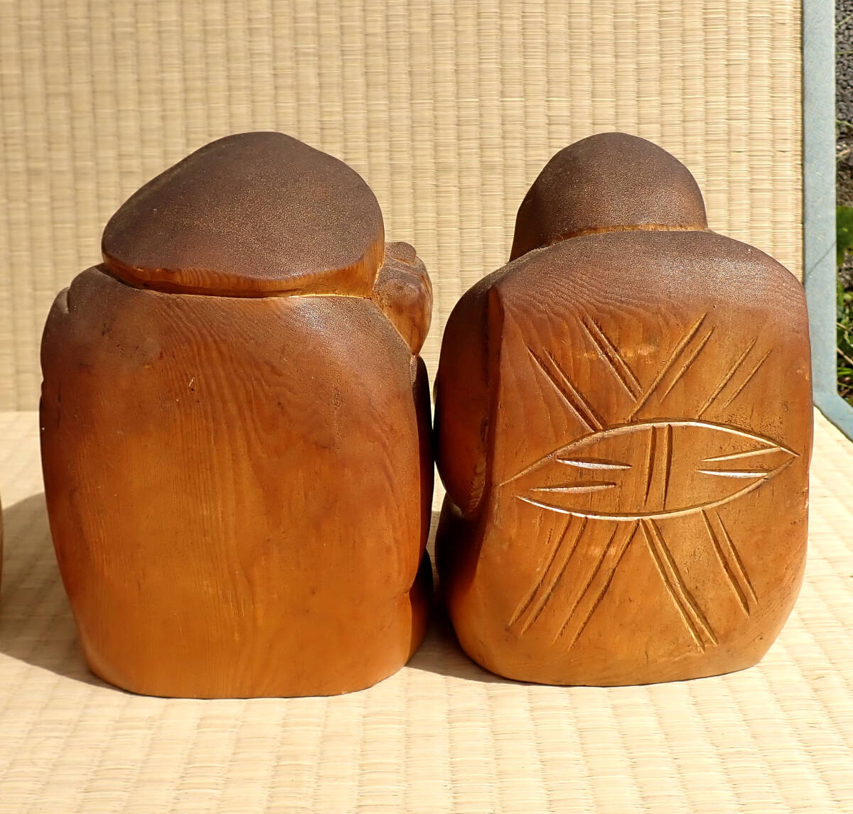 昭和レトロ【木彫 恵比寿様・大黒様 3セット 6点まとめて】大黒天