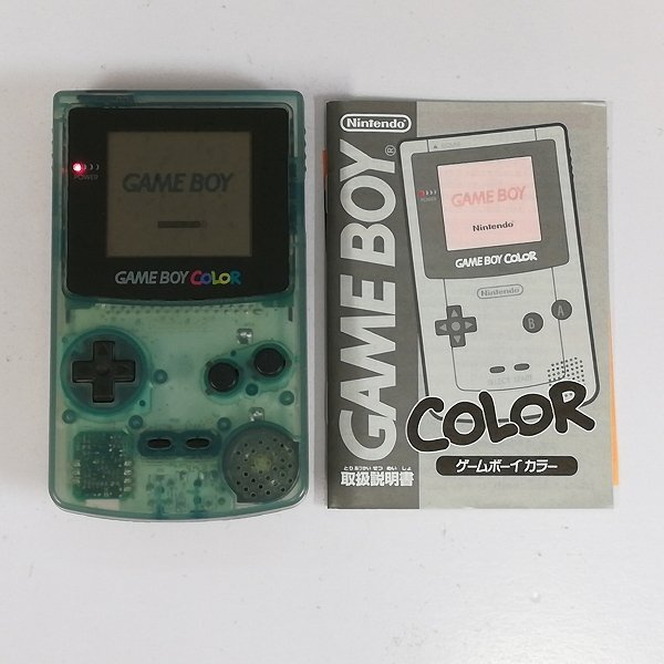 gL489a [訳あり] GBC ゲームボーイカラー アクアブルー&ミルキー