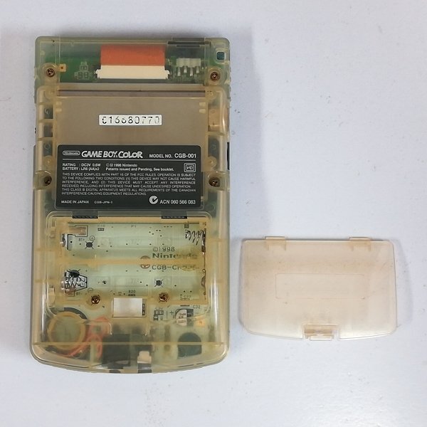 gL489a [訳あり] GBC ゲームボーイカラー アクアブルー&ミルキー
