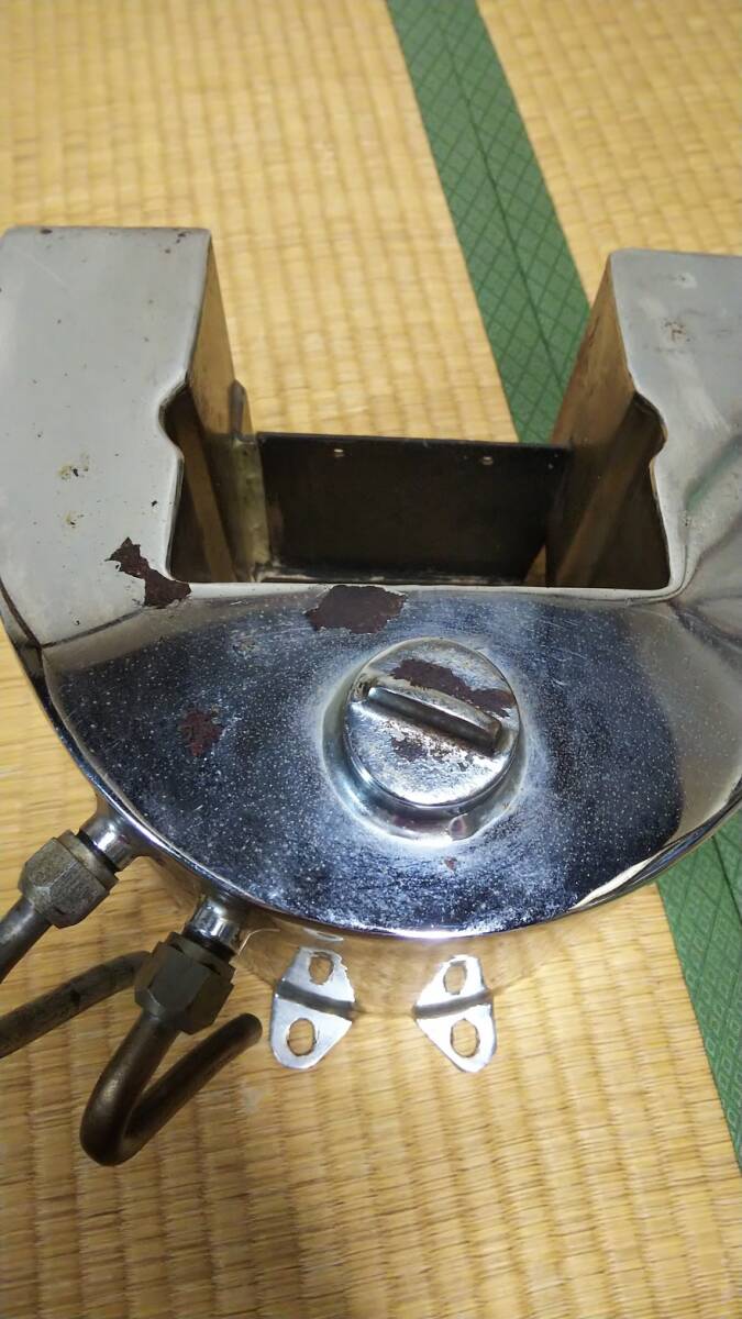 ハーレー　オイルタンク　ホースシュータンク　チョッパー　　ヴィンテージ　当時物　_2