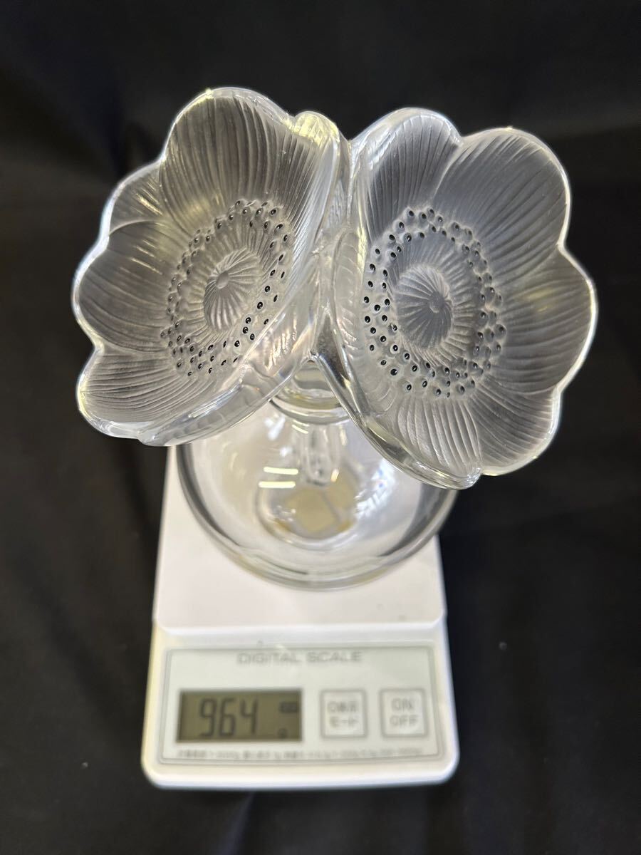 M LALIQUE ラリック VASE DEUX ANEMONES アネモネ 香水瓶 フレグランス
