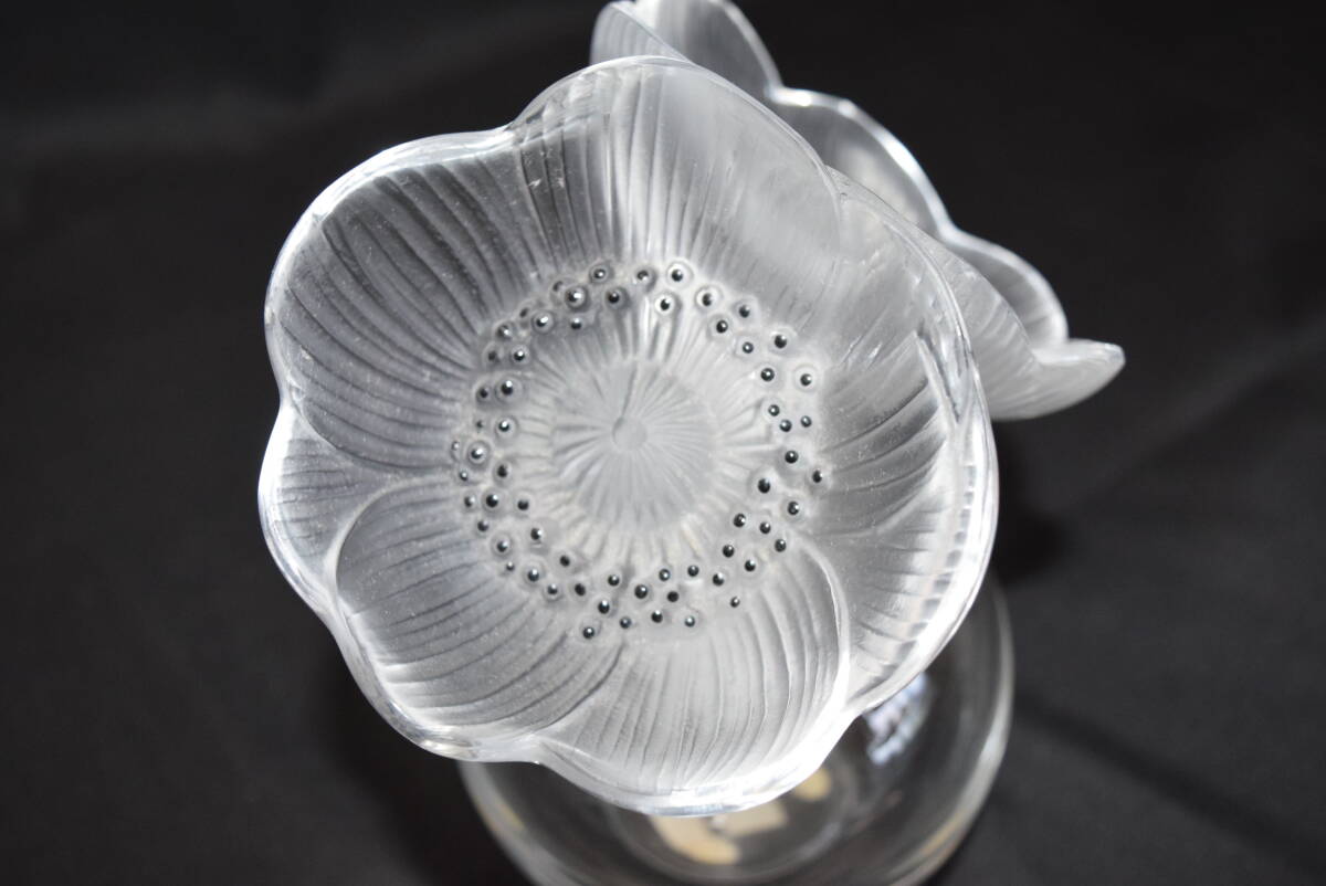ラリック　LALIQUE アネモネ 香水瓶 M LALIQUE ラリック VASE DEUX ANEMONES アネモネ 香水瓶 フレグランス