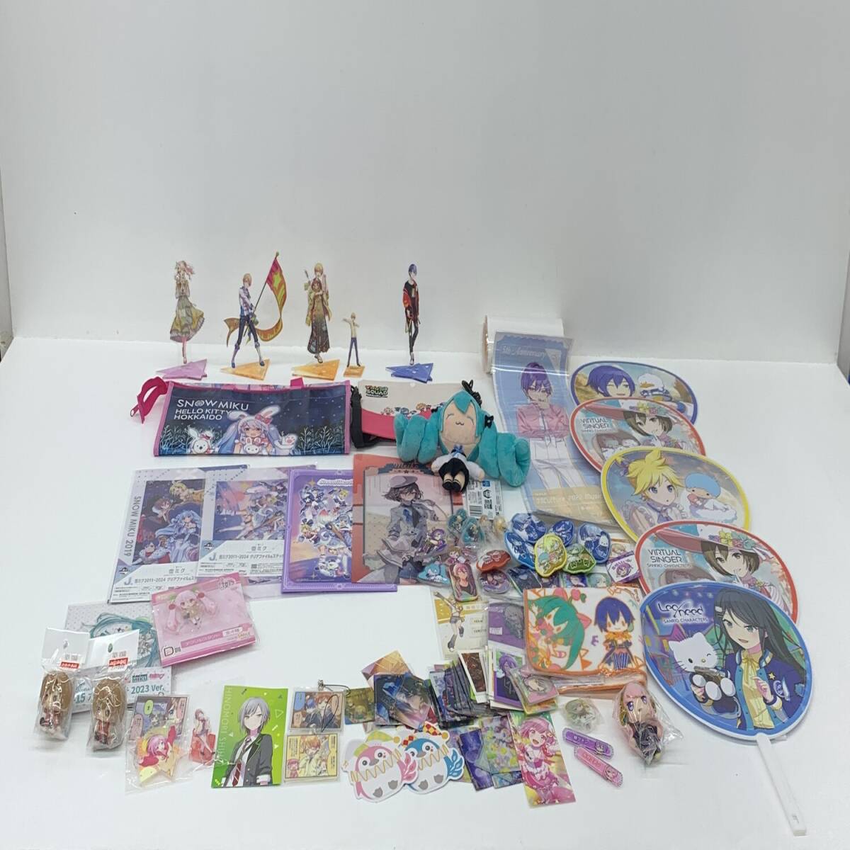 中古品】プロセカ 桜ミク等 グッズまとめ 雪ミク 鏡音リン レン 青柳