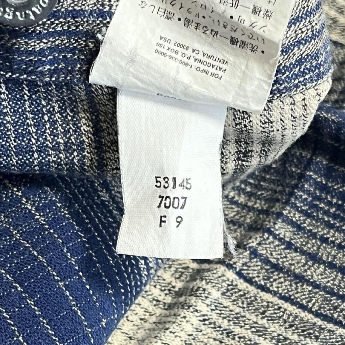 1999年製】patagonia シャドーチェック オンブレ シャツ - Patagonia 