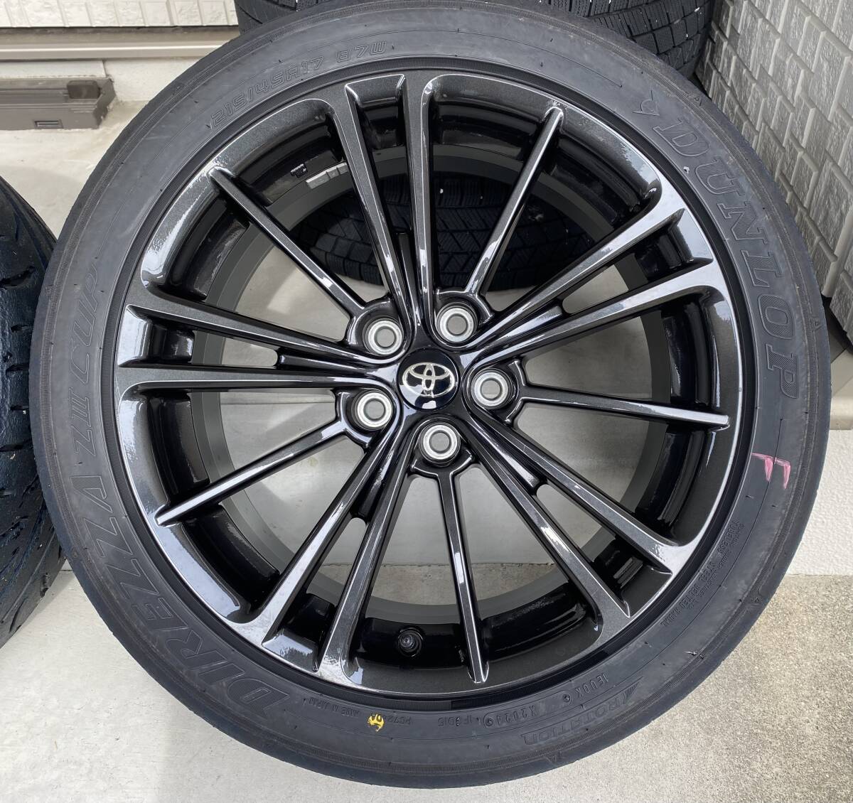 215/45R17 ダンロップ Z3 ZⅢ CUP トヨタ 86 純正ホイール(ラジアル