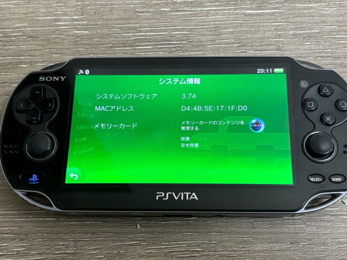 ☆ VITA ☆ Playstation VITA PCH-1000 クリスタルブラック 動作品 
