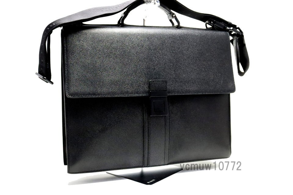 希少美中古□BURBERRY レザー 2way ビジネスバッグ ブリーフケース