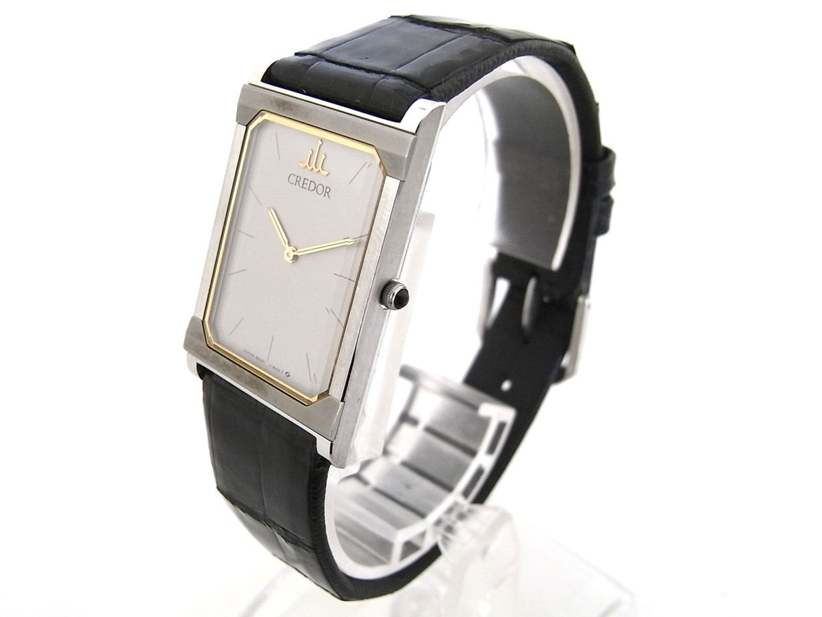 1000円スタート 腕時計 SEIKO セイコー CREDOR クレドール 8420-6990