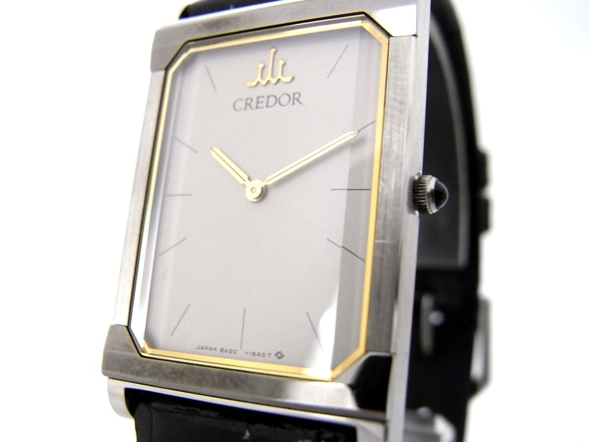 1000円スタート 腕時計 SEIKO セイコー CREDOR クレドール 8420-6990
