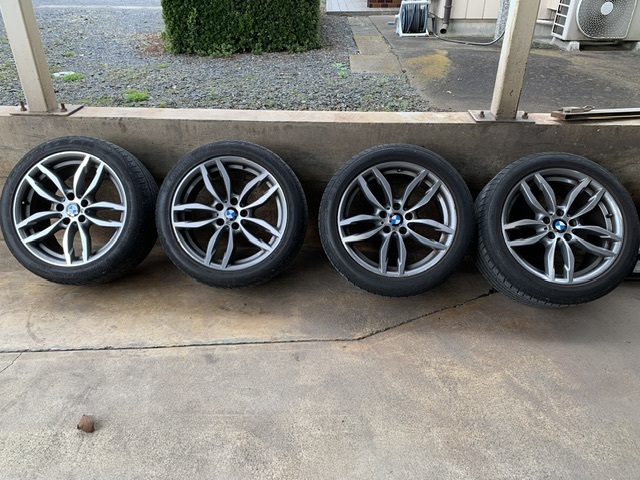 BMW 純正品 オプション品 Mスポーツ F25X3 F26X4 PCD120 5穴 ８.5J＋38 ９.5J＋48 オマケタイヤ付き_1