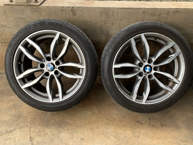 BMW 純正品 オプション品 Mスポーツ F25X3 F26X4 PCD120 5穴 ８.5J＋38 ９.5J＋48 オマケタイヤ付き_2