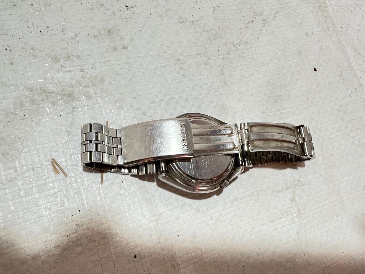 当時物　citizen　シチズン　腕時計　メンズ　自動巻き　スケルトン　カットガラス　GN-4W-S　4-385276　Y　楽88_5