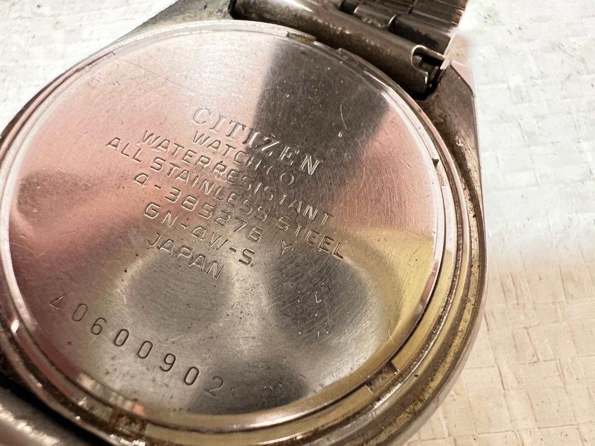当時物　citizen　シチズン　腕時計　メンズ　自動巻き　スケルトン　カットガラス　GN-4W-S　4-385276　Y　楽88_6