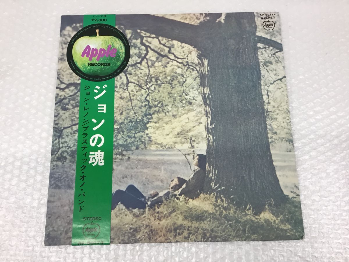 D778-80 ②LPレコード 丸帯/補充票/赤盤 John Lennon（ジョン・レノン