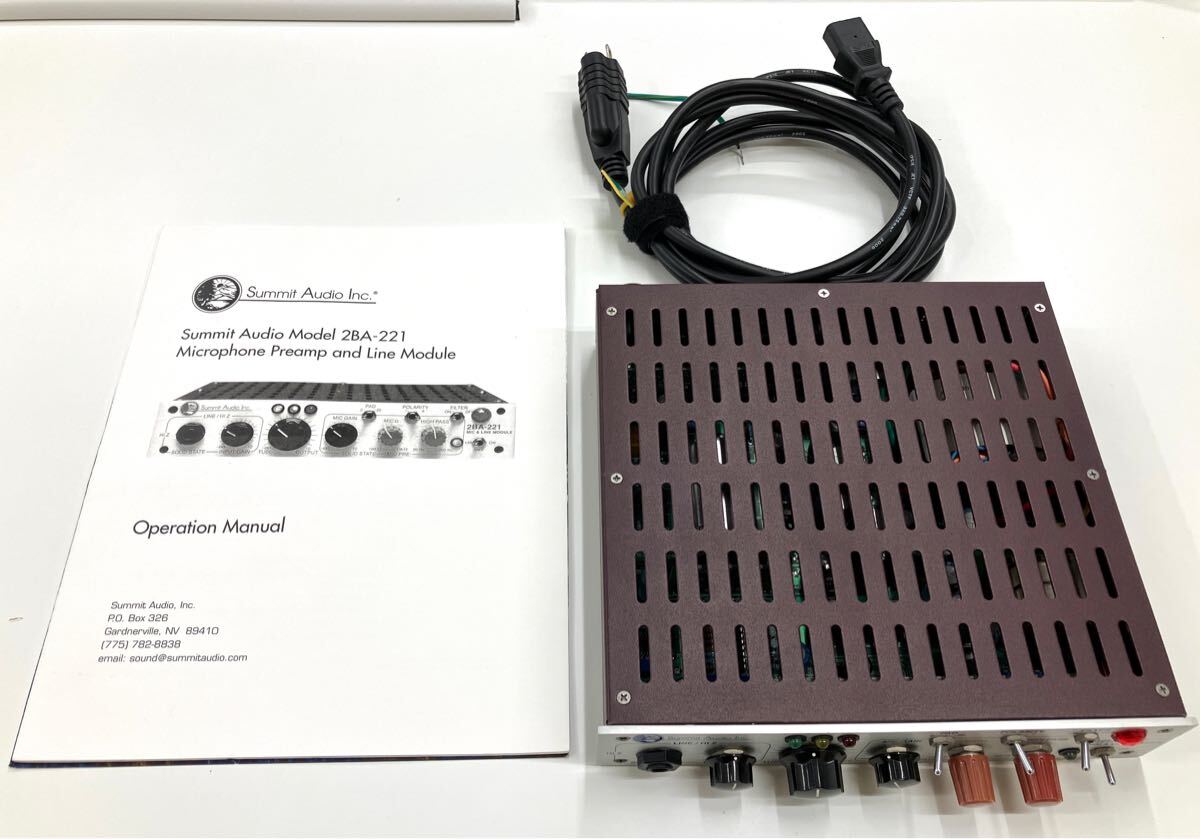 【送料込み！】Summit Audio 2BA-221 マイクプリアンプ 中古品_4
