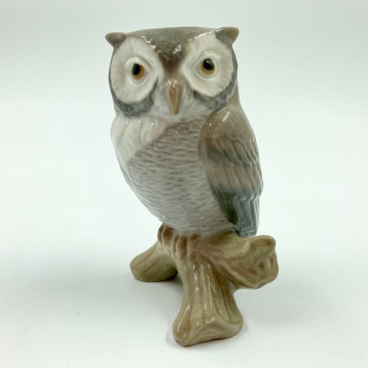 G510 リヤドロ LLADRO 幸運のフクロウ フィギュリン 陶器置物 梟