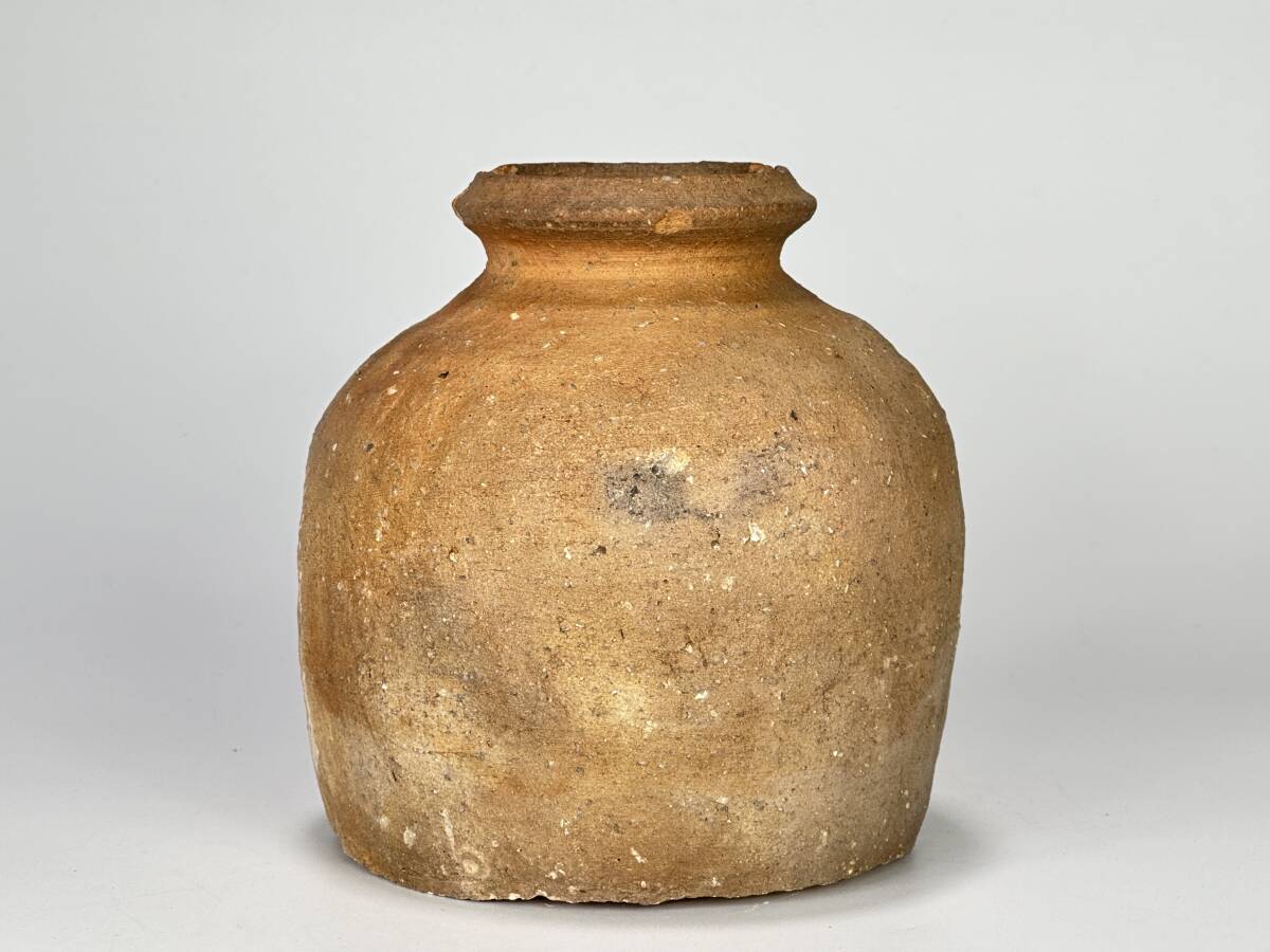 U1117-6 日本美術 古信楽 蹲壺 壺 陶器 信楽焼 時代物 古物 (花器、壷