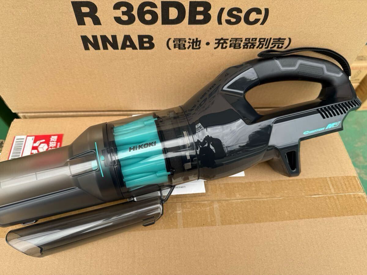  HiKOKI 36Vコードレスクリーナー R36DB SC NNAB 特別限定色 カーボングレー&アクアブルー 本体のみ バッテリー 充電器別売(コードレスタイプ)｜売買されたオークション情報、yahooの商品情報を コードレスタイプ