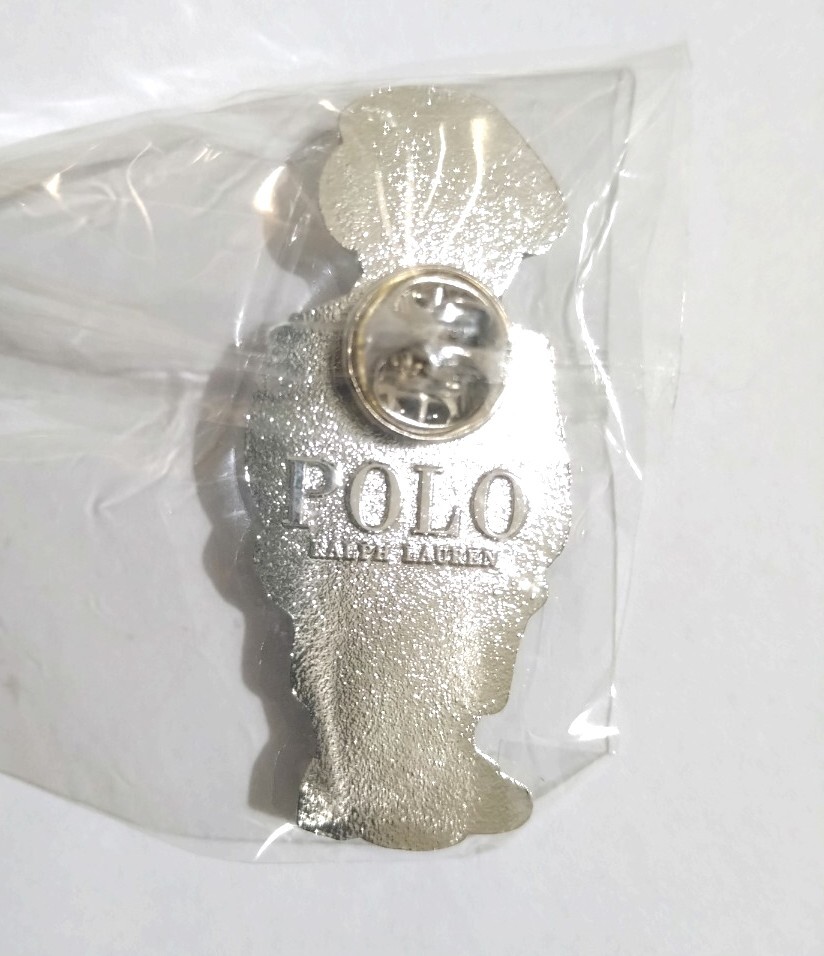 1スタ》 未使用 ポロラルフローレン ポロベアピンバッジ ノベルティ