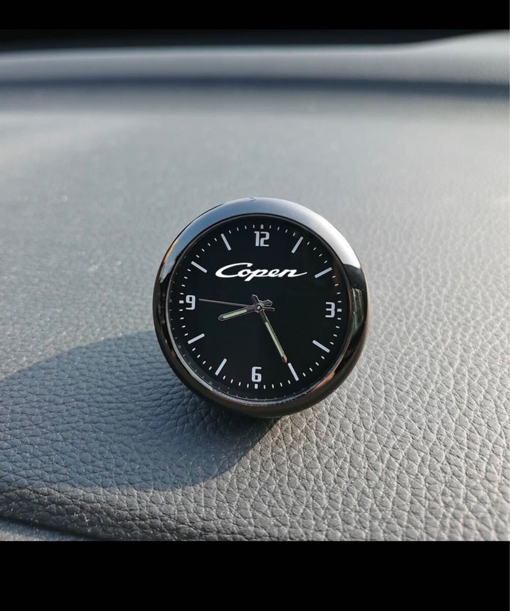 コペン ブラック 車内蓄光時計 Copen ダイハツ L880K LA400K_1