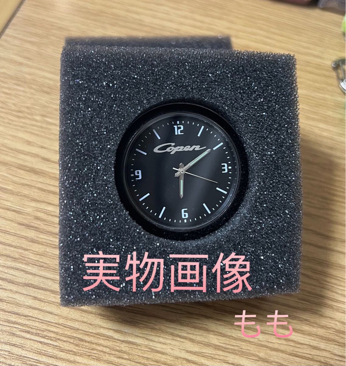 コペン ブラック 車内蓄光時計 Copen ダイハツ L880K LA400K_2