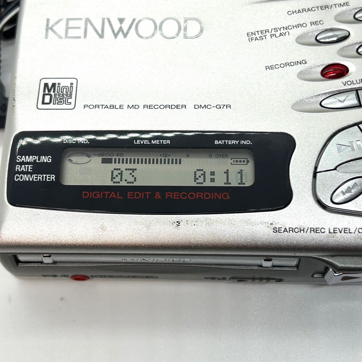 KENWOOD ケンウッド ポータブルMDプレーヤー 再生確認済み DMC-G7R