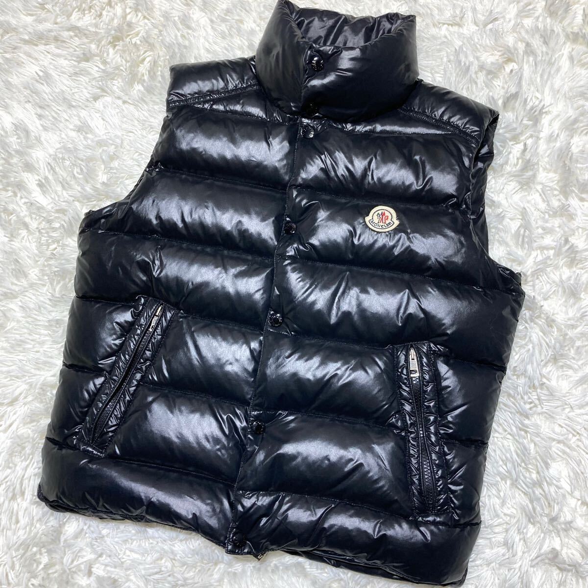 【希少ブラックワッペン】MONCLERダウンベスト モンクレール【圧倒的!!!最高級の輝き!!!】MONCLER ダウンベスト