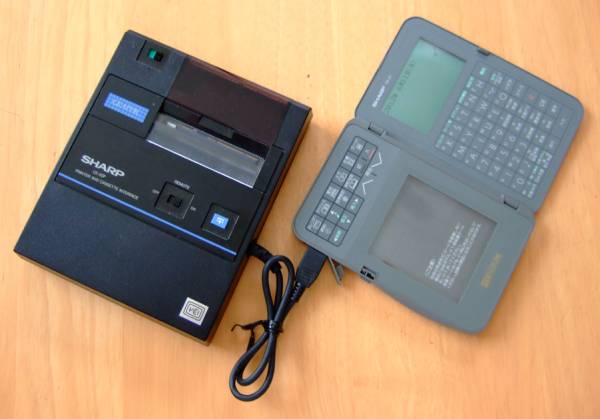 ▽SHARP CE-50P プリンタ/カセットインタフェイス (電子手帳用