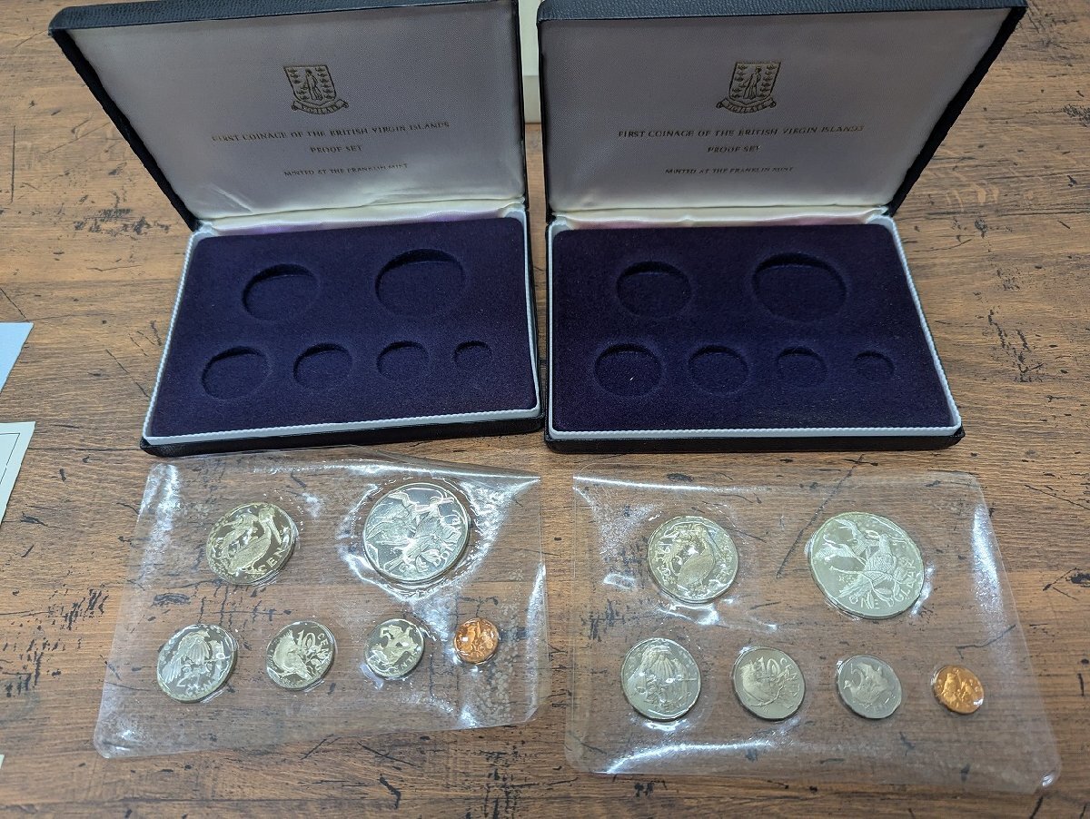 1980年 ガイアナ共和国 公式通貨 プルーフ セットフランクリンミント製 1980年 ガイアナ共和国 公式通貨 プルーフ セットフランクリンミント製