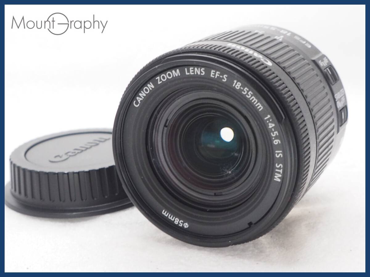 超美品・純正フード付き】Canon キヤノン EF-S 18-55mm F3.5-5.6 IS STM