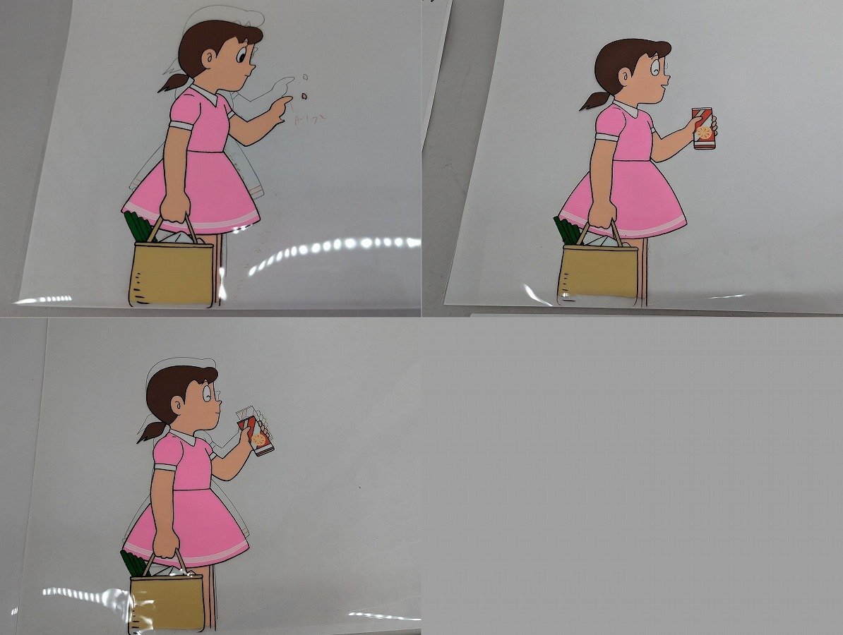 1円スタート】アニメ セル画 ドラえもん しずかちゃん 6枚 背景画無し