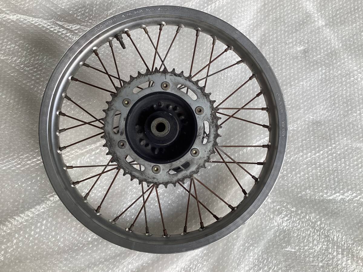 XLR200R XR250 XLR250 XLR125 リアホイール DID XLR200R MD29 XLR125R JD16 程度良好 純正 リアホイール 曲りなし