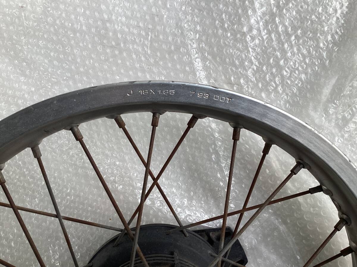 XLR200R MD29 XLR125R JD16 程度良好 純正 リアホイール 曲りなし