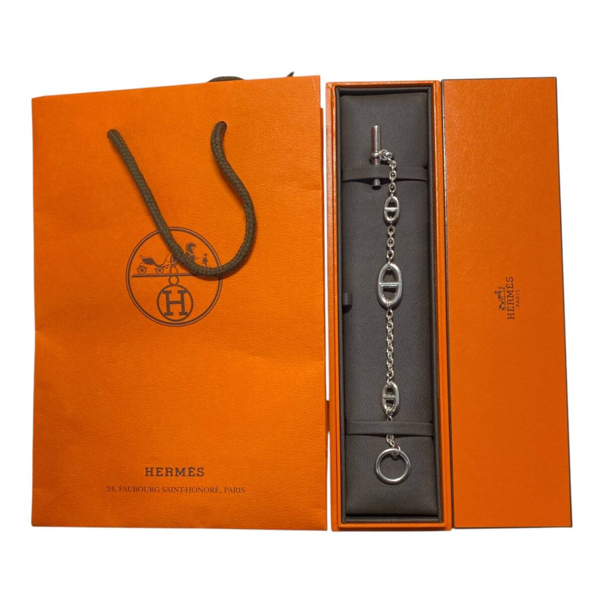 未使用】 HERMES エルメス シェーヌダンクル ファランドール 