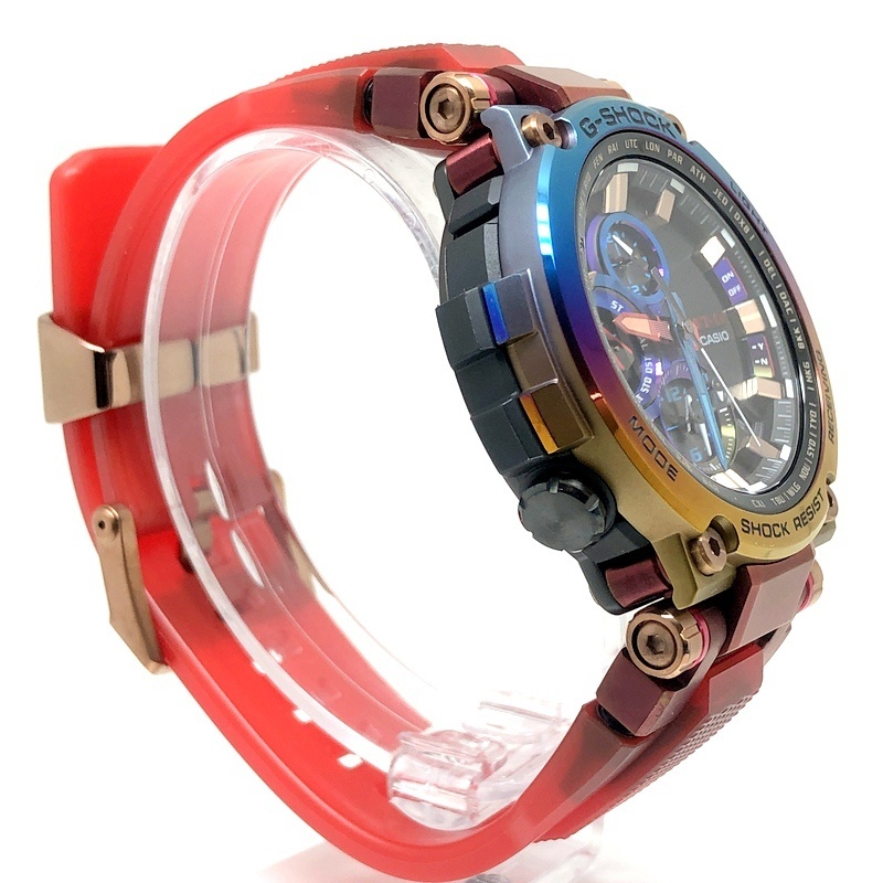 美品 G-SHOCK MTG-B1000VL-4A MT-G 火山雷 電波ソーラー Bluetooth搭載 トリプルG レインボーIP 2020年10月発売 【ITA02W0VEXOS】_2