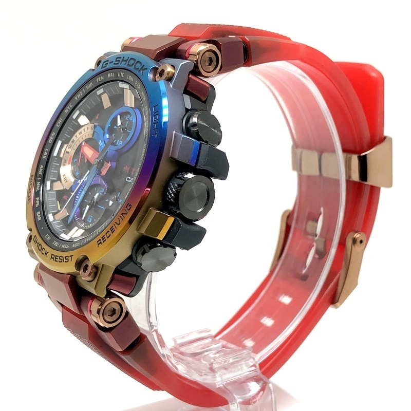 美品 G-SHOCK MTG-B1000VL-4A MT-G 火山雷 電波ソーラー Bluetooth搭載 トリプルG レインボーIP 2020年10月発売 【ITA02W0VEXOS】_3