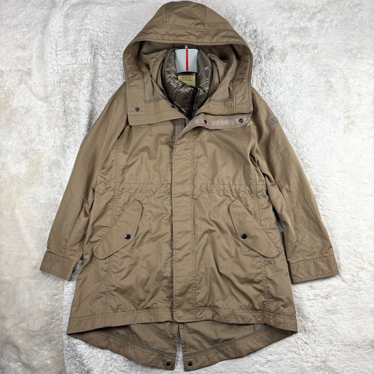 TATRAS インナーダウン付きモッズコート LITTO MTA16S4421 1円 美品 S~M タトラス TATRAS LITTO 3way モッズコート インナー