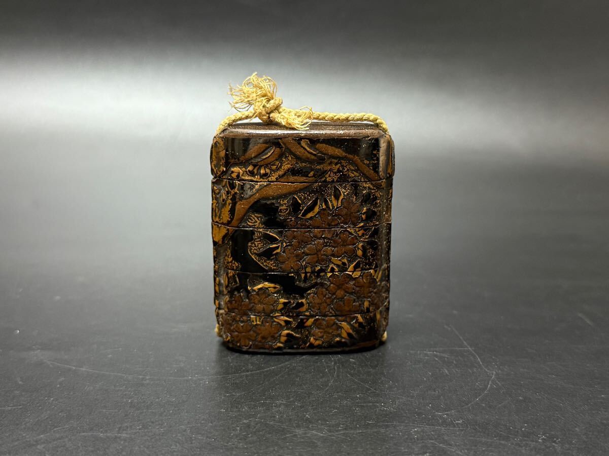 印籠 時代物 桜図 仏 根付 漆器 蒔絵 彫刻(漆芸)｜売買された