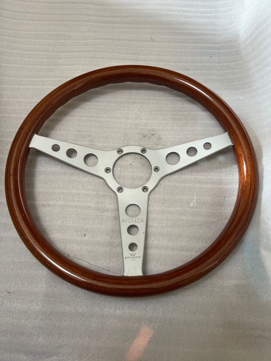 パーソナル モンツァ ウッドステアリング monza 美品 正規品 目立つ傷