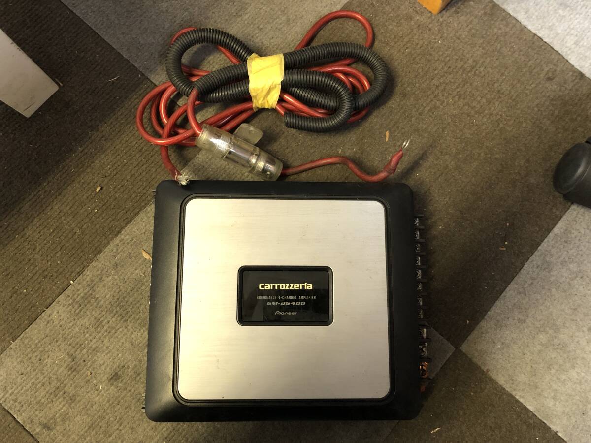 カロッツェリア パワーアンプ GM-D6400 ヒューズ付き電源ケーブル