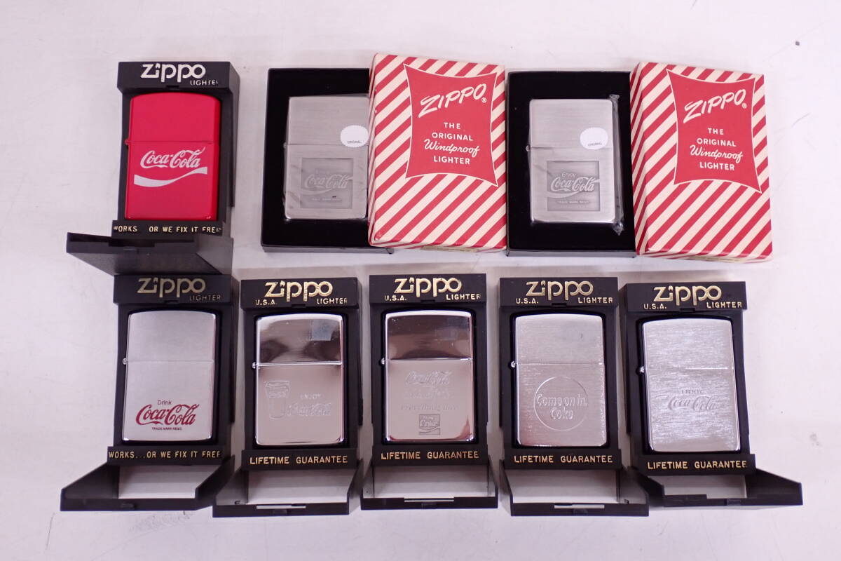 未使用 Zippo ジッポ コカコーラ オイルライター 7点セット 箱付 Coca