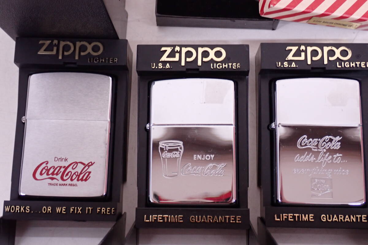 未使用 Zippo ジッポ コカコーラ オイルライター 7点セット 箱付 Coca