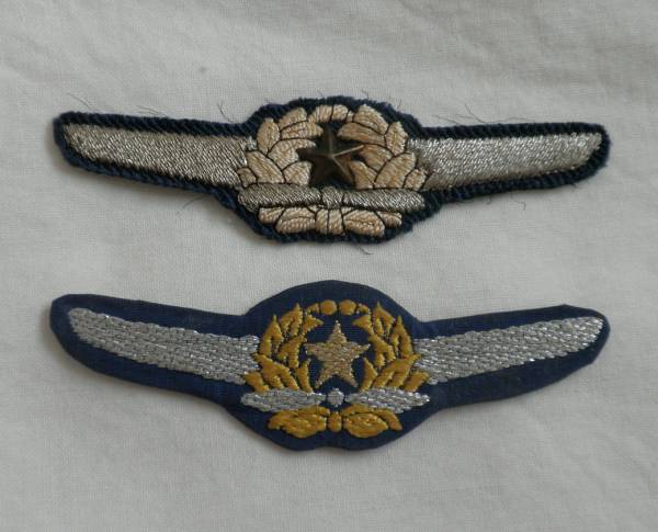 陸軍航空胸章2点 日本軍(部隊章、階級章)｜売買されたオークション情報