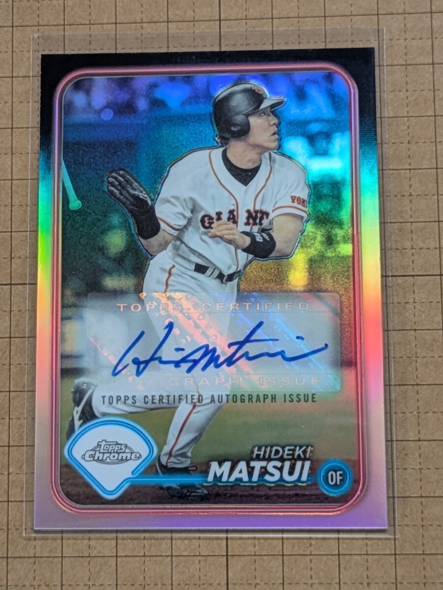 松井秀喜 2024 TOPPS NPB CHROME ベースボールカード 巨人 AC-HMA